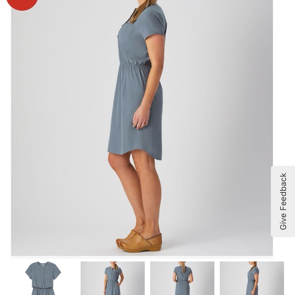 NWT Duluth Trading Nine to Five synthetic cap sleeve dress in BLACK. - Picture 6 of 8